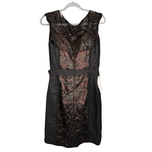 JJs House Satin with Lace Embroidered Sleeveless Dress Size 10 NWT Vampire - Picture 5 of 9